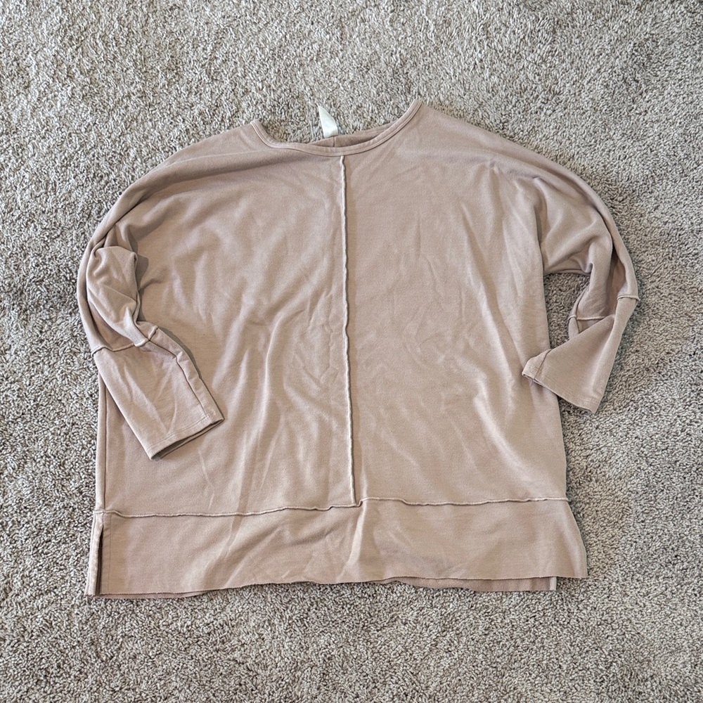 SPANX Lightweight Dolman Sweatshirt in Taupe